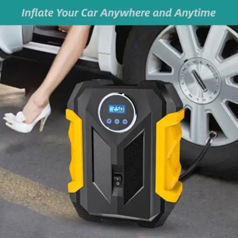 Carsun Multifunctional Digital Car Tyre Pump With One Touch Function_1